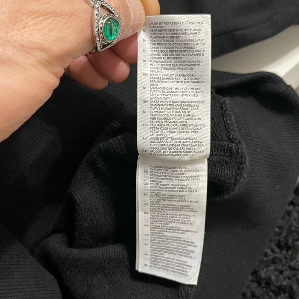Like New Men’s Small/Women’s Medium Adidas X Alexander Wang Bodysweater Black - Picture 13 of 15